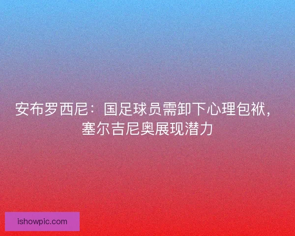 安布罗西尼：国足球员需卸下心理包袱，塞尔吉尼奥展现潜力